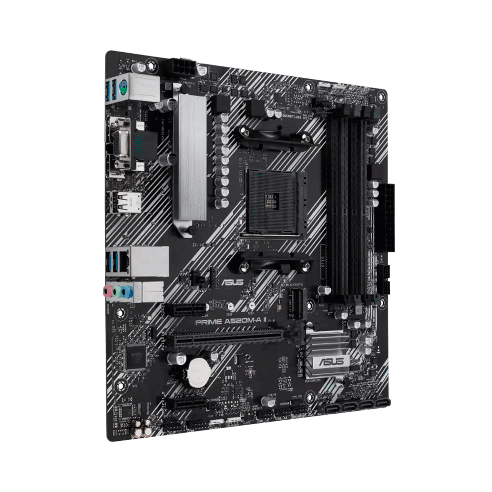 Placa Madre Asus Am4 Prime A520m-A Ii V/S/R/Hdmi/Dp/M.2/Ddr4/Matx