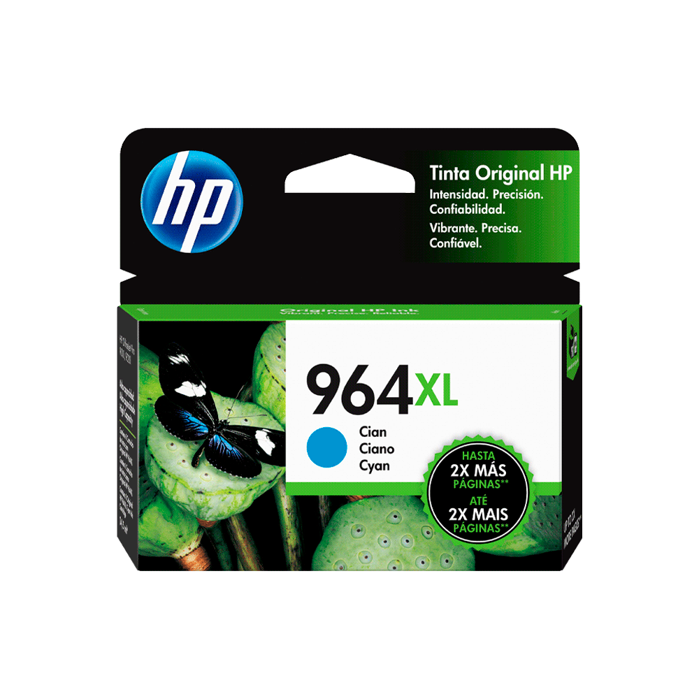 Tinta Hp 964xl Cyan 3ja54al 24.5ml