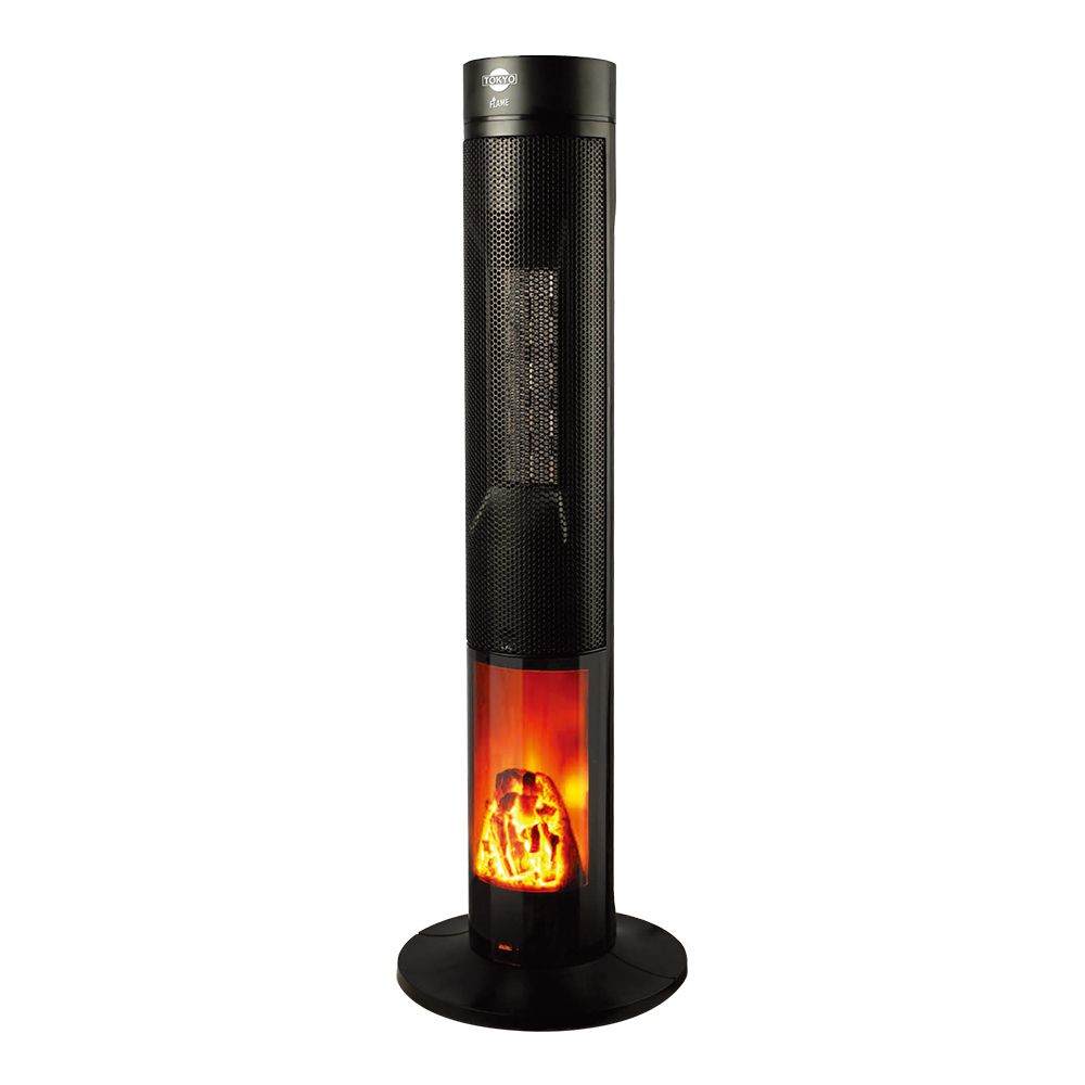 ESTUFA TORRE TOKYO FLAME DIGITAL CON FUNCION VENTILADOR C/CONTROL Y TIMER 8 HS 2