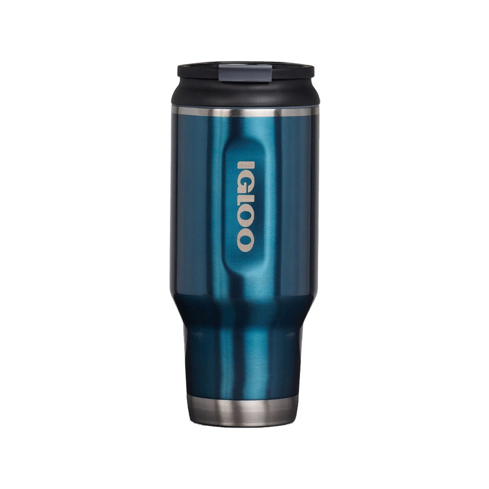 Vaso Termico Igloo 950ml Azul Moderno C/Tapa 71079