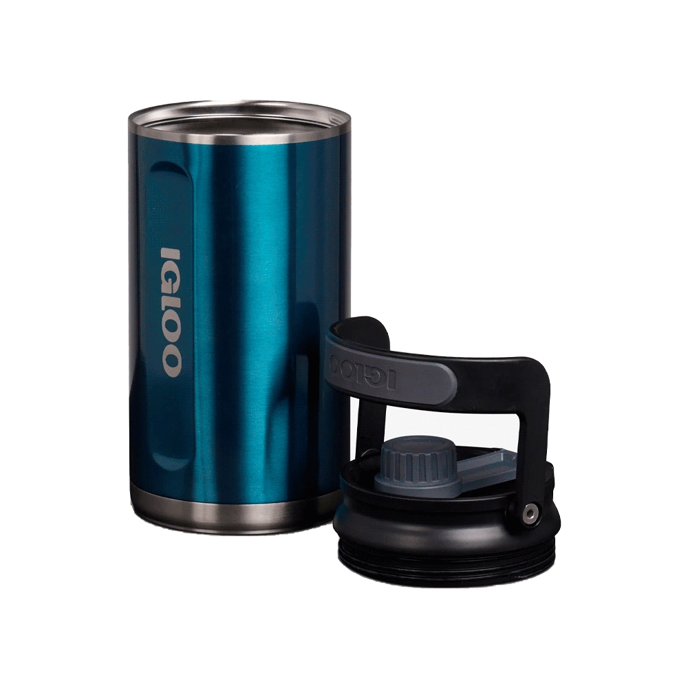 Botella Termica Igloo 1.9l Azul Moderno C/Manija 71100