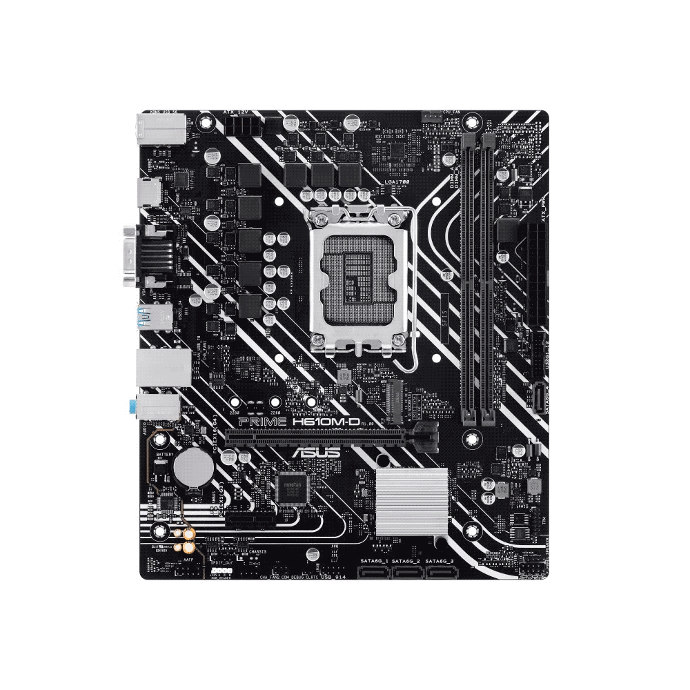 Placa Madre Asus 1700 Prime H610m-D Ddr5 V/S/R/Hdmi/M2/Com/Usb3.2/Matx