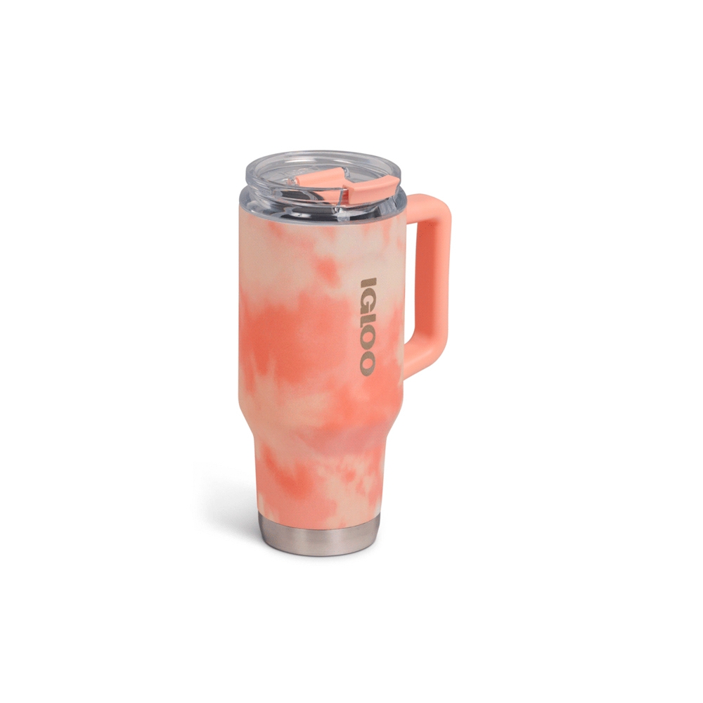 Vaso Termico Igloo 950ml Ice Dye Naranja C/Pajita 71312