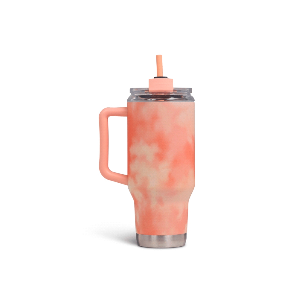 Vaso Termico Igloo 950ml Ice Dye Naranja C/Pajita 71312