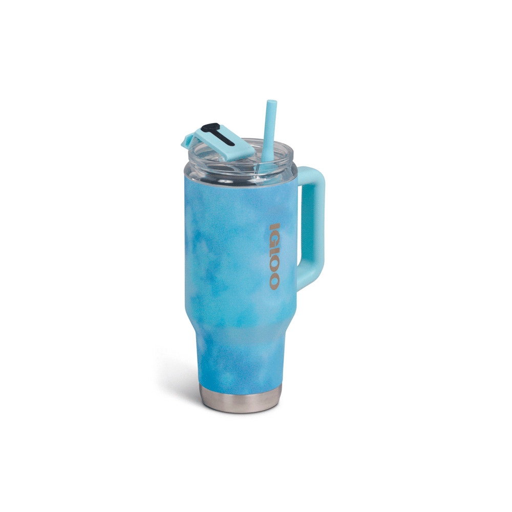 Vaso Termico Igloo 950ml Ice Dye Azul C/Pajita 71309