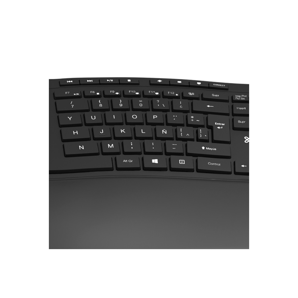 Teclado Wireles Klip Kbk-530s Transcend Esp/ Negro