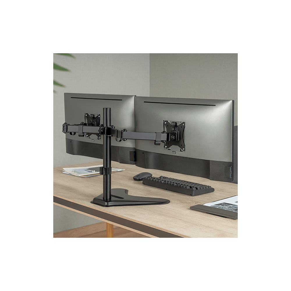 Soporte Para 2 Monitores Ftx Ftx66-T024 17" A 32" 9kg/Art/Inc45°/Gir90°/Rot180°