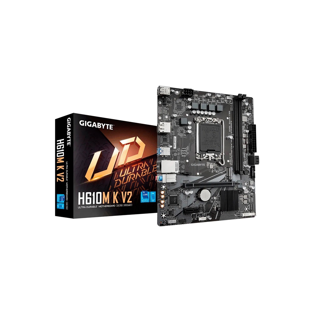 Placa Madre Gigabyte 1700 H610m K V2 Ddr5 S/R/Hdmi/Dp/M2/Usb3.2/Matx