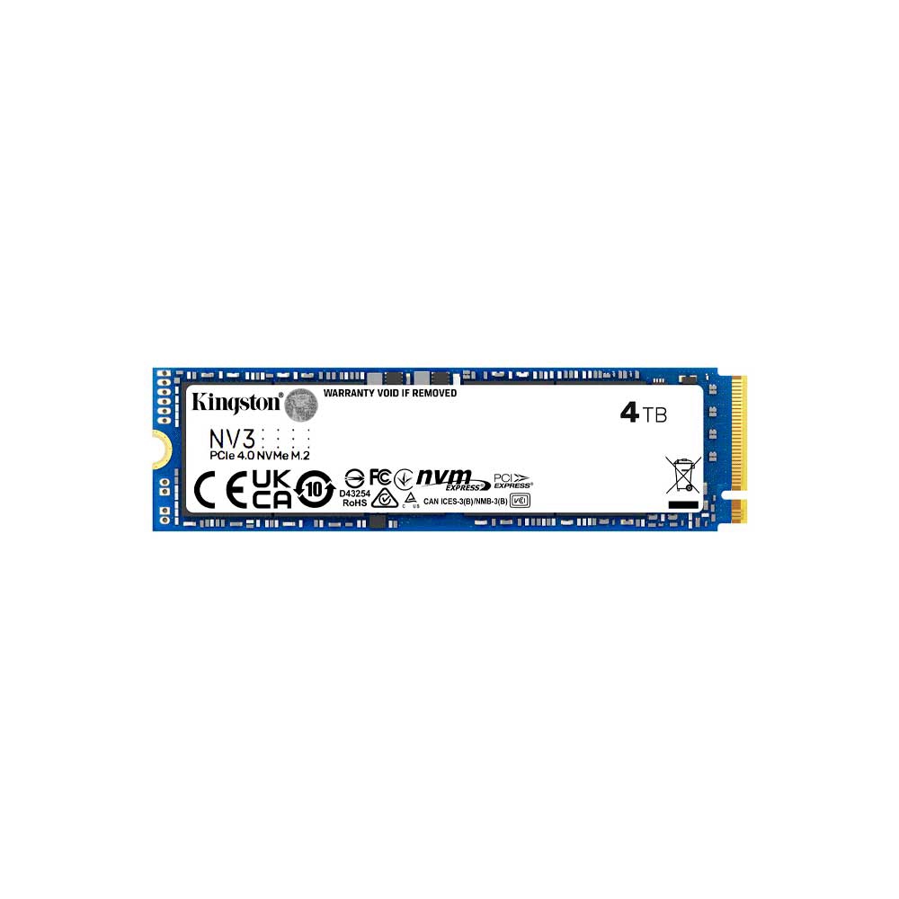 Ssd M.2 Nvme 4tb Kingston Snv3s/4000g 6000/5000mb/S Pcie 4.0