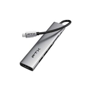 Hub 7 En 1 Usb-C - Hdmi/Usb-A/Usb-C/Sd Ftx-Hbp2-Ag7 4k/30hz/100w/5gbps