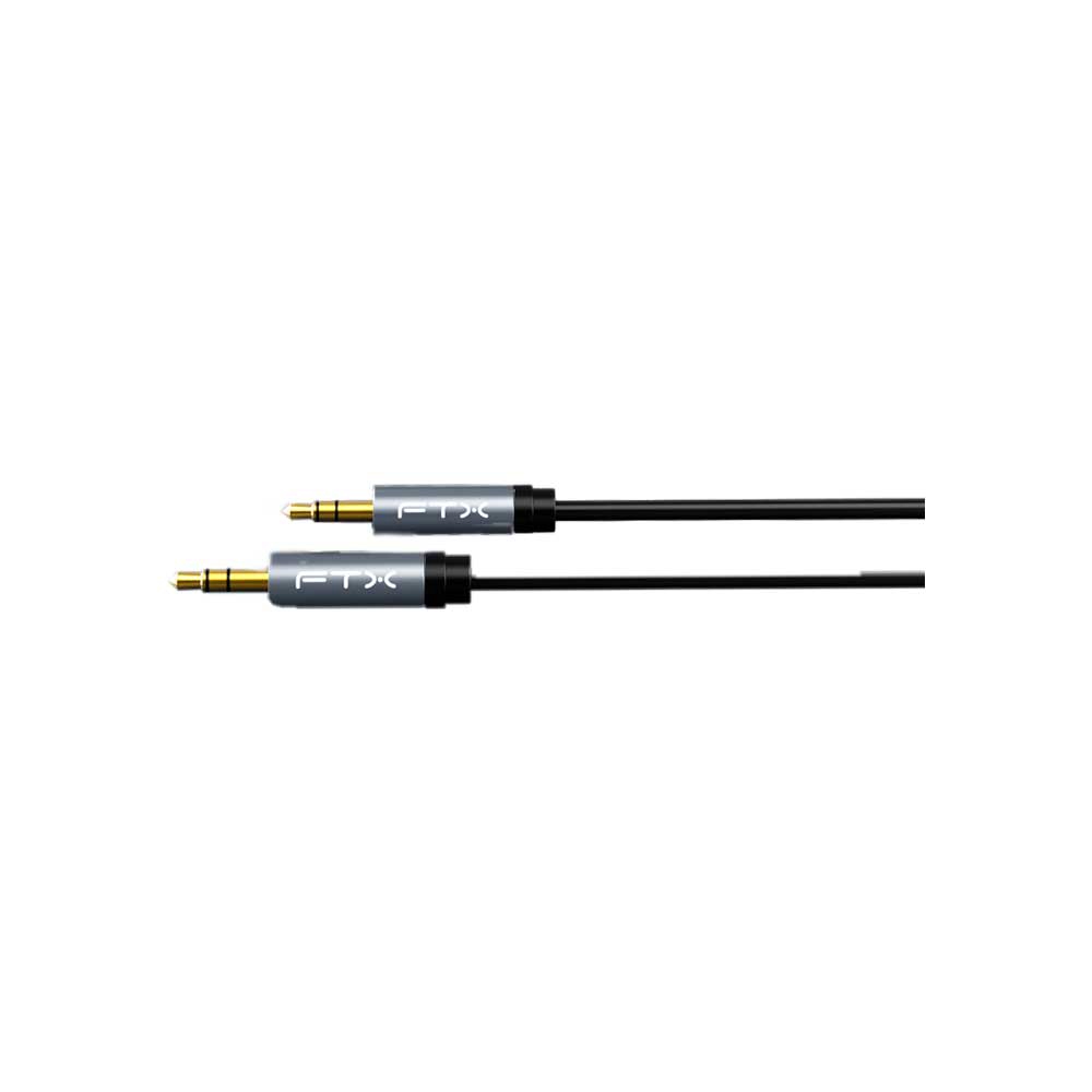 Cable De Audio Auxiliar 1.8m Ftx-Av311-P11gn-Sg1.8 Negro Bolsa