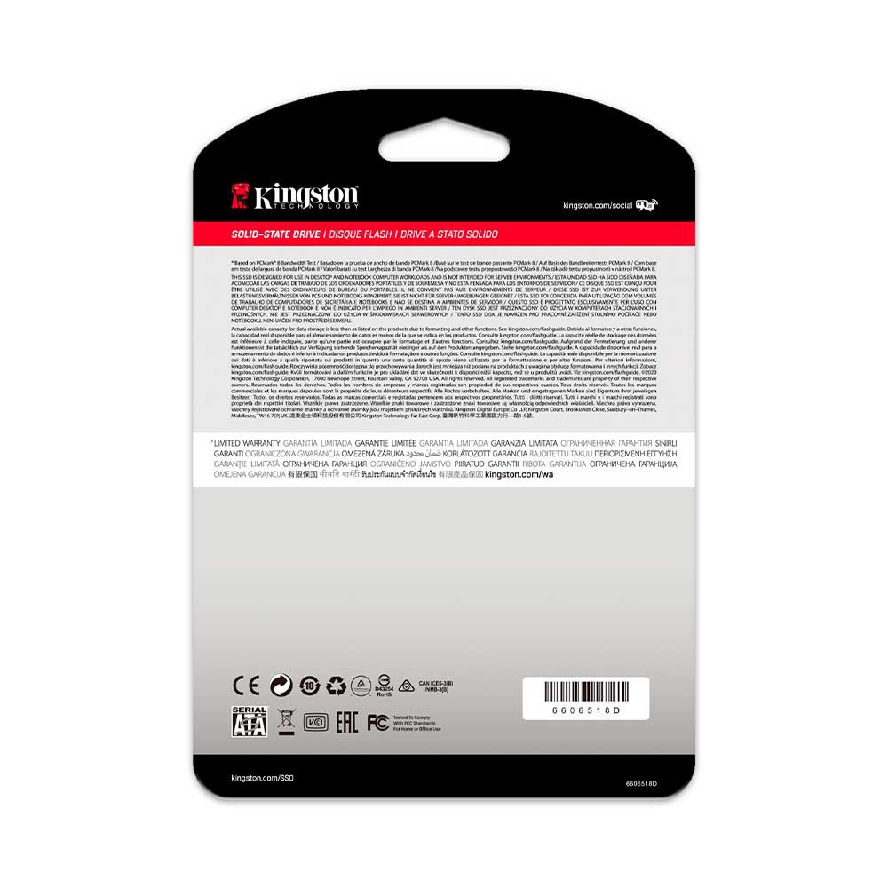 Ssd 2.5" Sata3 480gb Kingston Sa400s37/480g