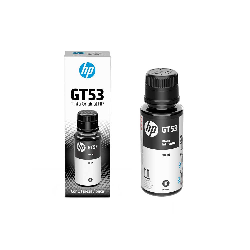 Tinta Hp Gt53 Negro 1vv22al 90ml