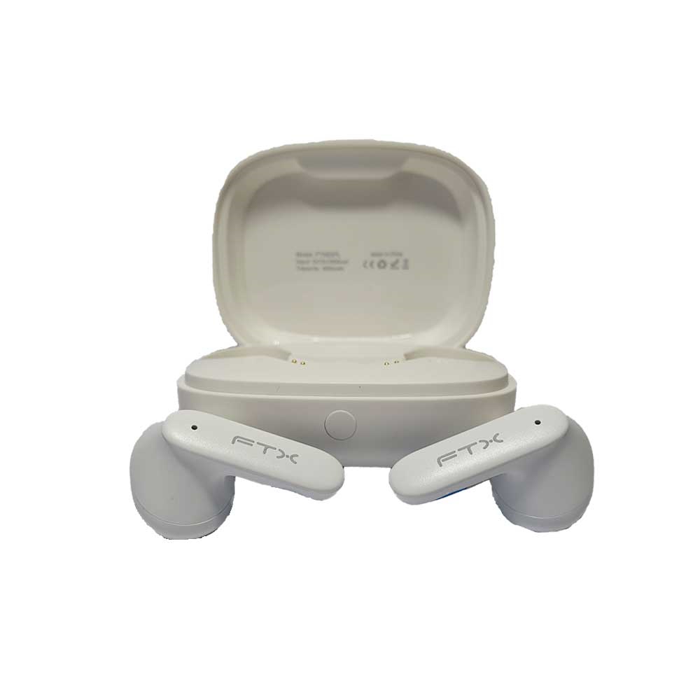 Auricular Con Microfono Ftx E97l-Wh Bt/Mic/Touch/Ipx6 Blanco C/Pant Led