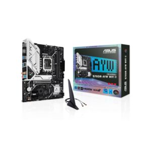 Placa Madre Asus 1700 B760m-Ayw Wifi Ii Ddr5 S/R/Hdmi/2m2/Usb3.2/Matx