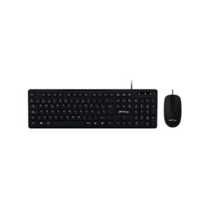 Teclado + Mouse Ftx Usb Ftxkm086 Numerico/EspañOl/Negro