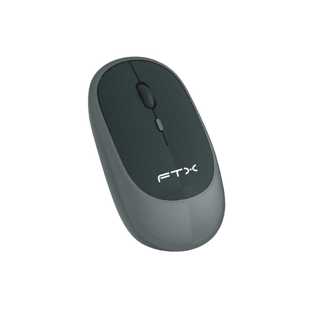 Mouse Ftx Wireless Dual-Mode Mwb59 1600dpi/4 Botones/Recargable/Gris Con Negro